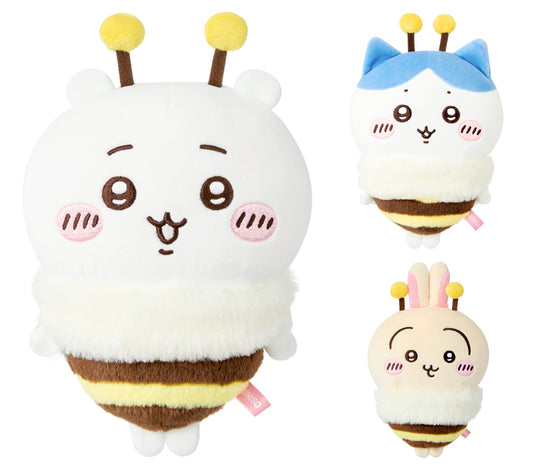 ChiiKawa X Miniso Sakura Series | ChiiKawa Hachiware Usagi Honey Bee Costume Plush Doll Kawaii Items Room Decoration Doll