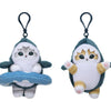 Miniso X Mofusand | Mofusand Cat in Shark Costume Raising Hand and Swimming Cute Plush Doll Keychain - Kawaii items Room Decoration Doll