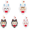 Japan ChiiKawa Kyoto Limired Japanese Folklore Kitsune | Momonga Kurimanju Rakko Shisa Crab Keychain Doll Kawaii items Room Decoration