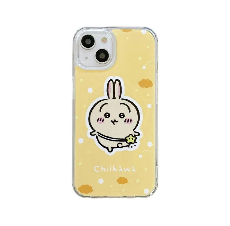 Japanese Cartoon ChiiKawa Hachiware Usagi with Stand iPhone Case 11 12 13 14 15 16 Pro Promax KawaiiGiftLand