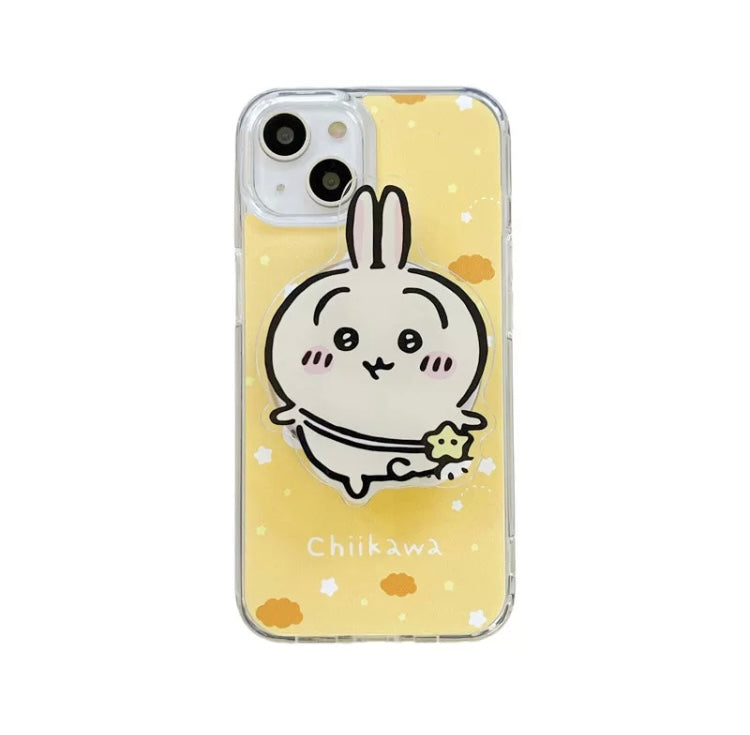 Japanese Cartoon ChiiKawa Hachiware Usagi with Stand iPhone Case 11 12 13 14 15 16 Pro Promax KawaiiGiftLand