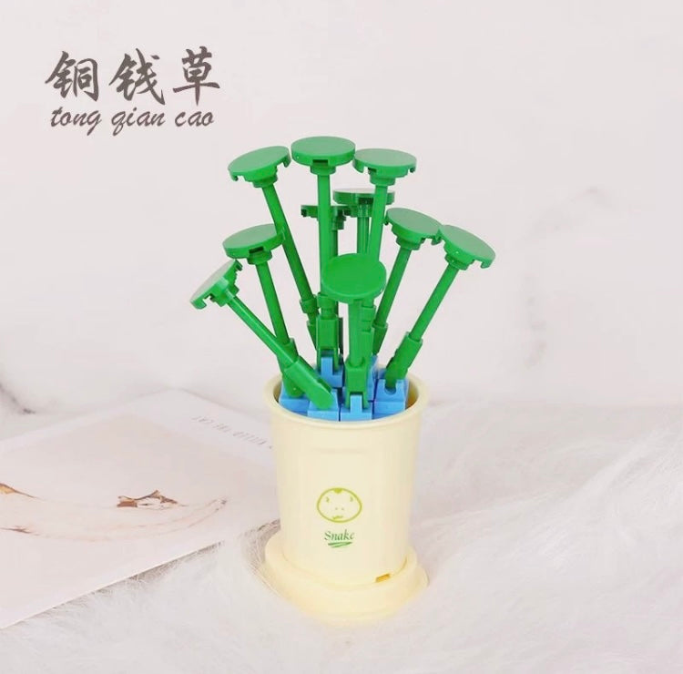 Mini Block Building Potted Plant | The Chinese Zodiac - Tiny Particle Assembly DIY Handmade Gift - KawaiiGiftLand