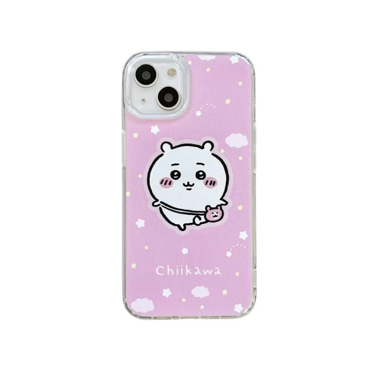 Japanese Cartoon ChiiKawa Hachiware Usagi with Stand iPhone Case 11 12 13 14 15 16 Pro Promax KawaiiGiftLand
