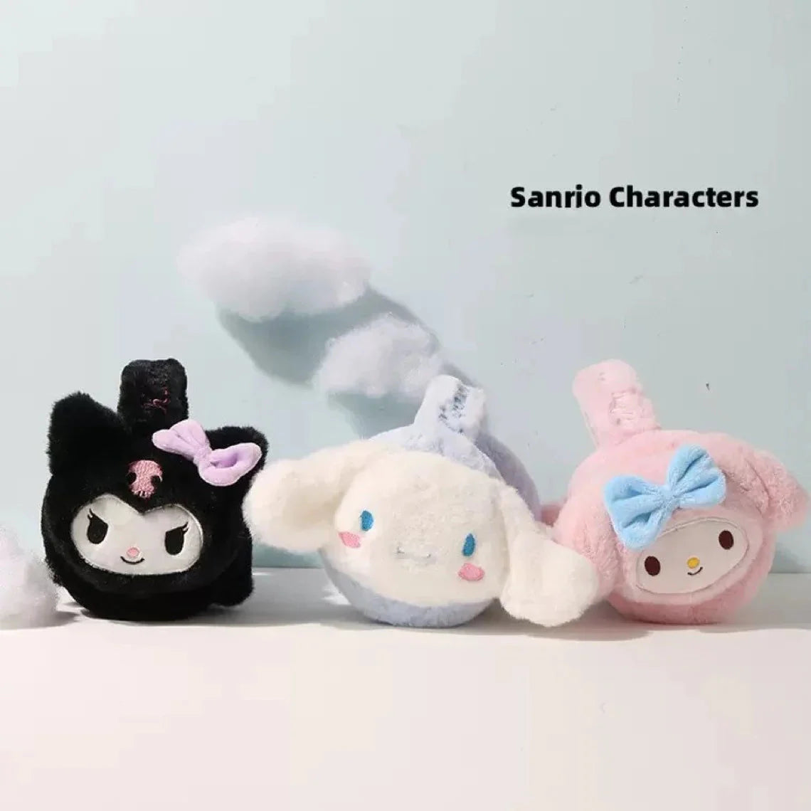 Sanrio My Melody Kuromi Cinnamoroll Fluffy Earmuffs Headband and Hair Winter Accessory Outfits KawaiiGiftLand