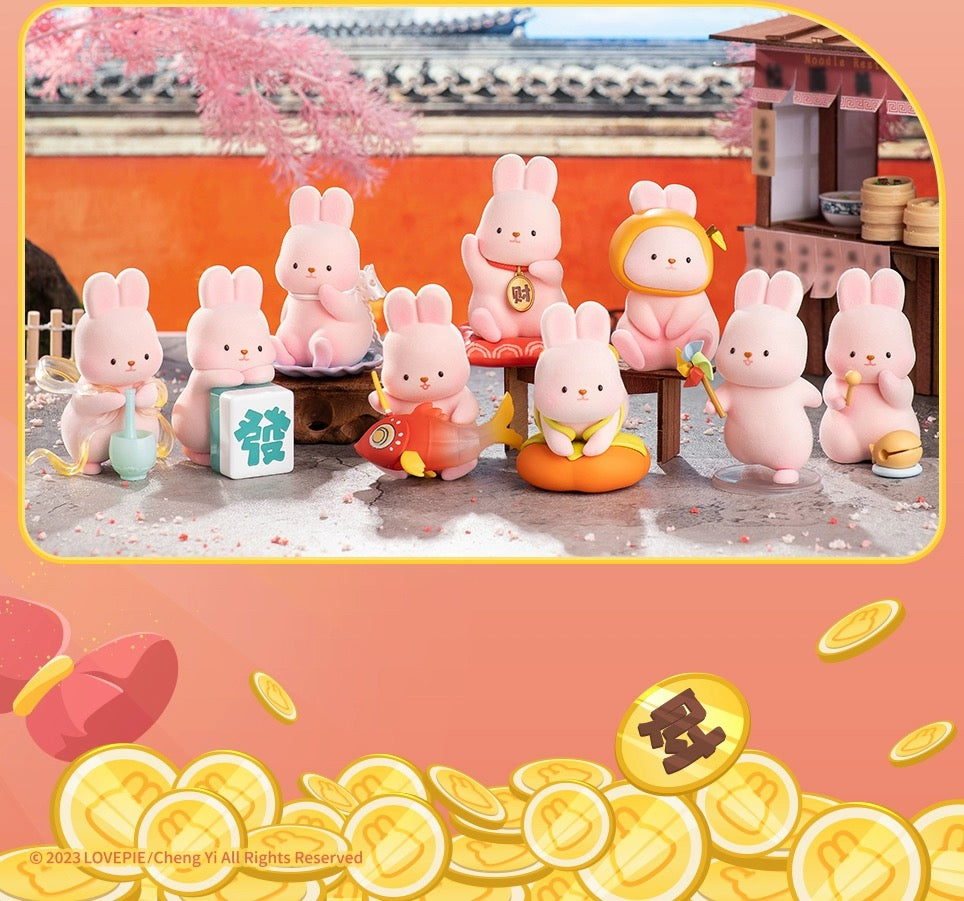 Momo with Bunny Kawaii Lovely Characters | Momo Bunny Wish -Toy Collection Mystery Blind Box KawaiiGiftLand