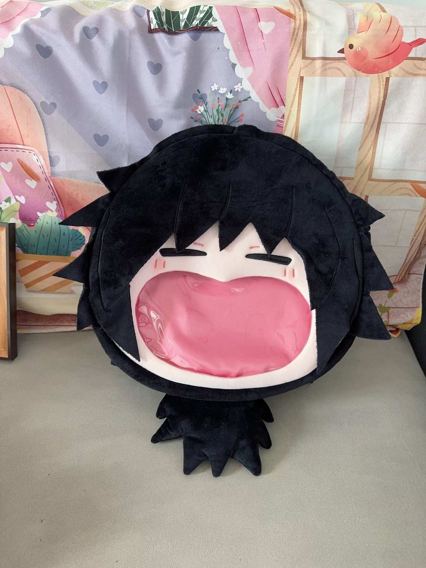 Japanese Anime Kimetsu no Yaiba Demon Slayer | Zenitsu Giyu Kyojuro Muichiro Cute Icon Itabag Backpack and Crossbody Bag - Cute Kawaii Item