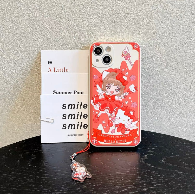 Colour CardCaptorSakura X KT KP iPhone Case 6 7 8 PLUS SE2 XS XR X 11 12 13 14 15 16 Pro Promax 12mini 13mini KawaiiGiftLand