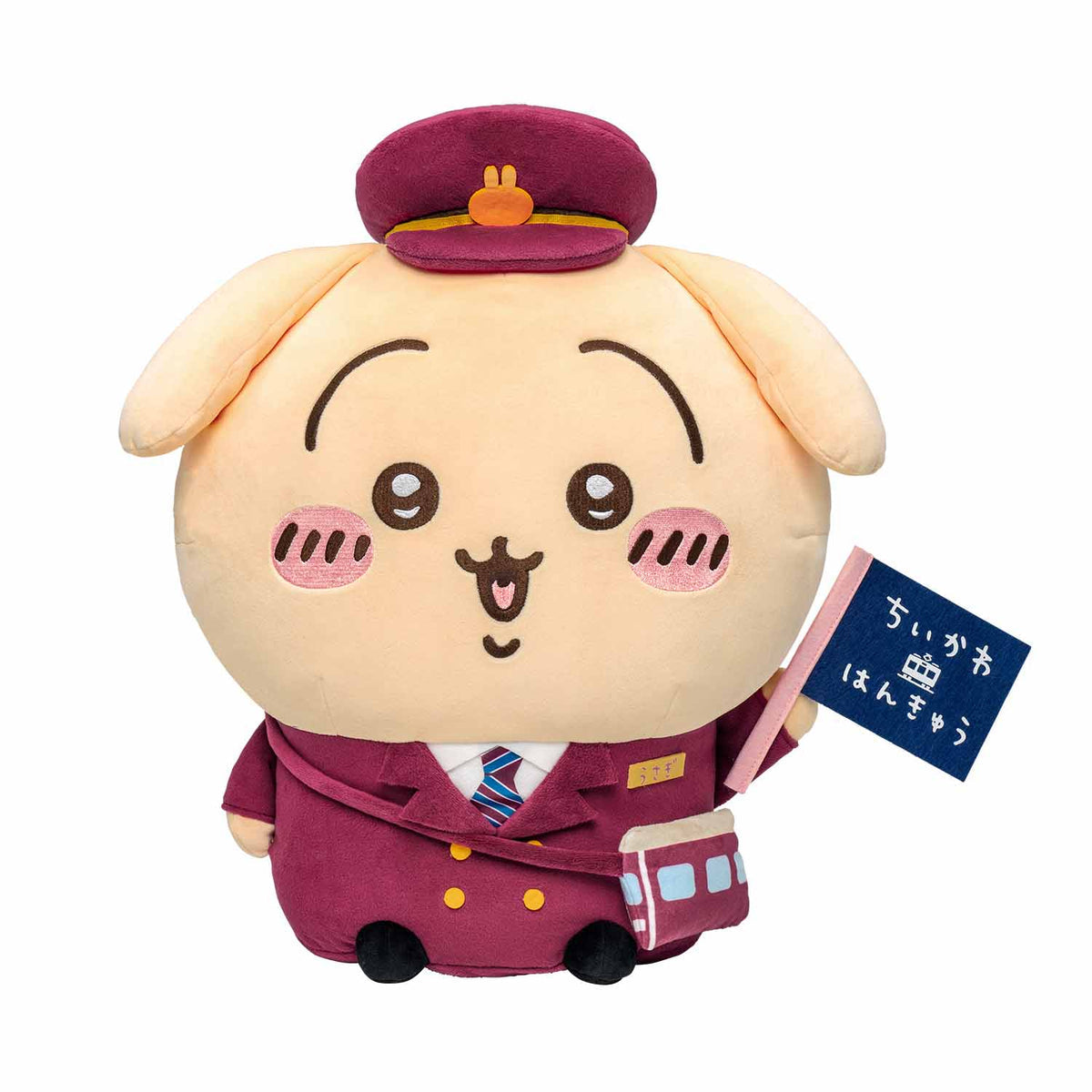 Japan Chiikawa X Hankyu Railway | Train Steward ChiiKawa Hachiware Usagi - 50cm Giant Plush Doll Kawaii items Room Decoration KawaiiGiftLand