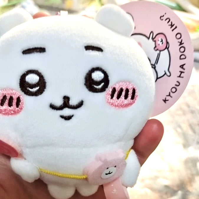 Japan ChiiKawa Travelling | ChiiKawa Hachiware Usagi - Mini Plush Doll Keychain KawaiiGiftLand