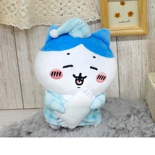 Japan ChiiKawa Pajamas Party | ChiiKawa Hachiware Usagi - Mini Plush Doll 10cm Keychain KawaiiGiftLand