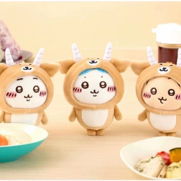 Japan ChiiKawa Antelope Serise | ChiiKawa Hachiware Usagi - Mini Plush Doll Keychain KawaiiGiftLand
