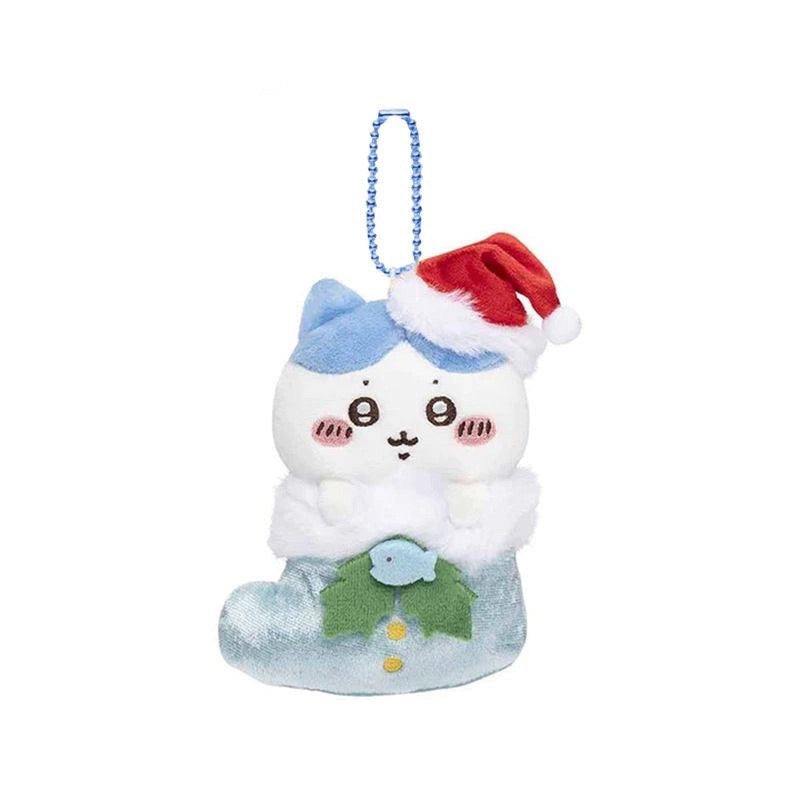 Japan ChiiKawa Merry Chrismas Edition | ChiiKawa Hachiware Usagi - Mini Plush Doll keychain KawaiiGiftLand