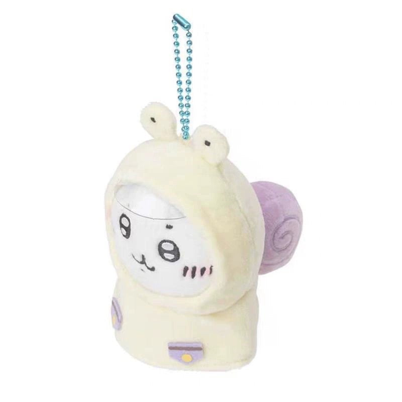 Japan ChiiKawa Rainny Day Raincoat Keychain | ChiiKawa Hachiware Usagi - Mini Plush Doll KawaiiGiftLand