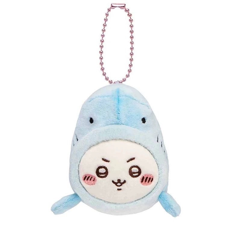 Japan ChiiKawa Aquarium Limited Keychain | Shark & Whale ChiiKawa Hachiware Usagi - Mini Plush Doll KawaiiGiftLand