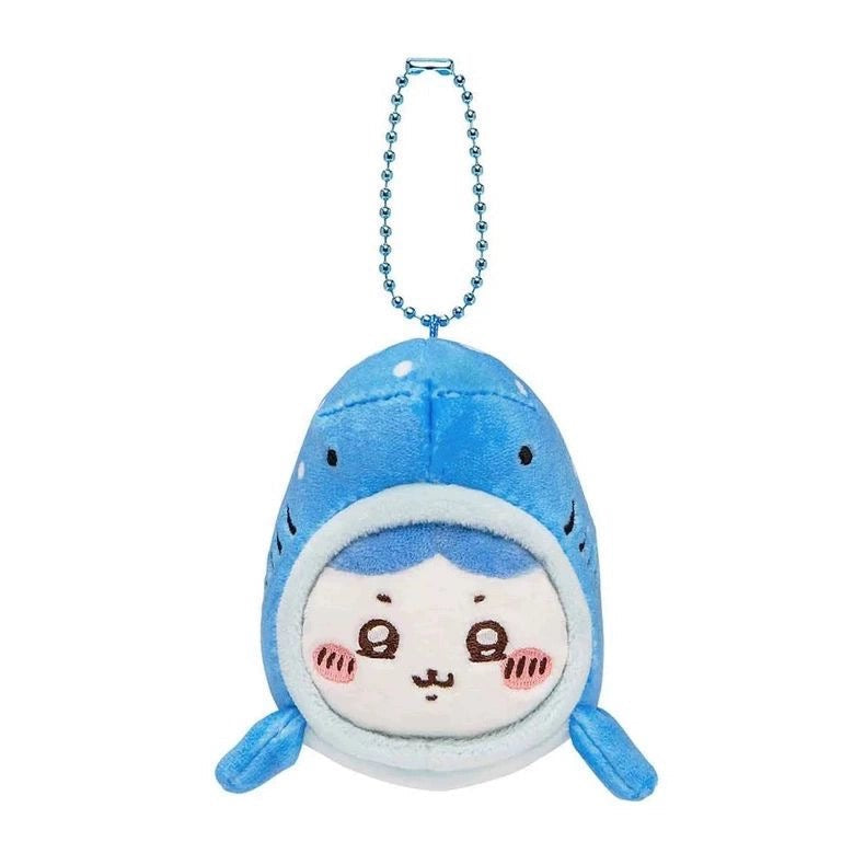 Japan ChiiKawa Aquarium Limited Keychain | Shark & Whale ChiiKawa Hachiware Usagi - Mini Plush Doll KawaiiGiftLand