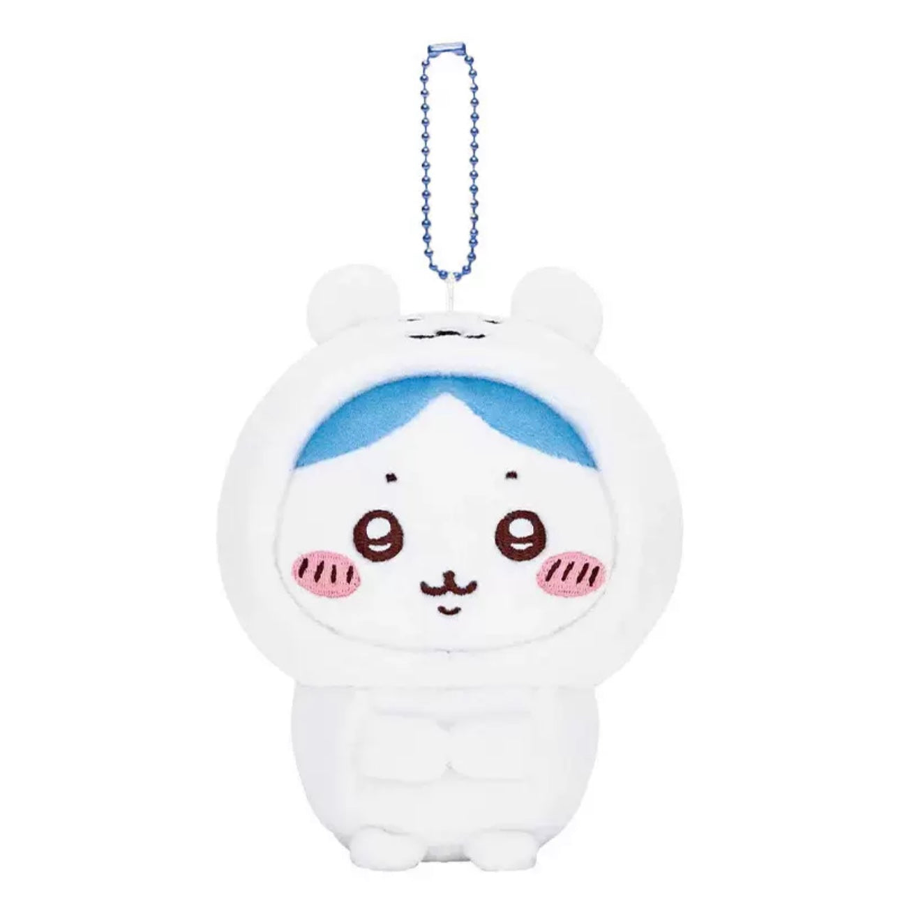 Japanese Cartoon ChiiKawa X Nagano White Bear Keychain | ChiiKawa Hachiware Usagi - Mini Plush Doll KawaiiGiftLand