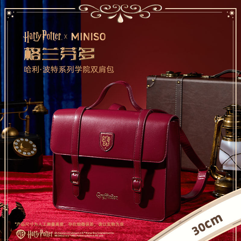 Harry Magical School Wizard Witch X Miniso | Magical School Four Houses 30cm Big Backpack Red Blue Green Yellow - Kawaii items Cosplay KawaiiGiftLand