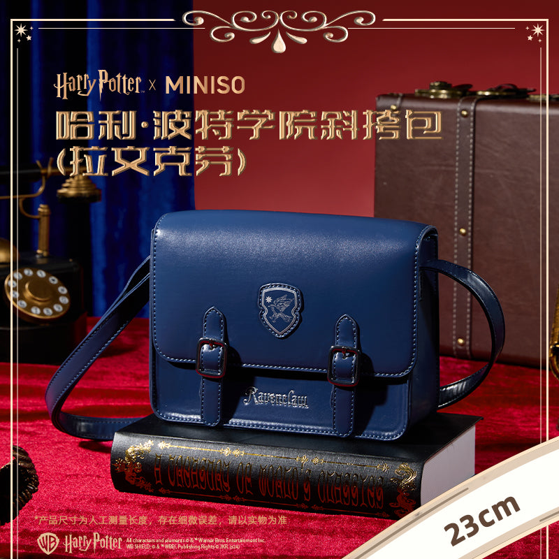 Harry Magical School Wizard Witch X Miniso | Magical School Four Houses 23cm Small Satchel Bag Red Blue Green Yellow - Kawaii items Cosplay KawaiiGiftLand
