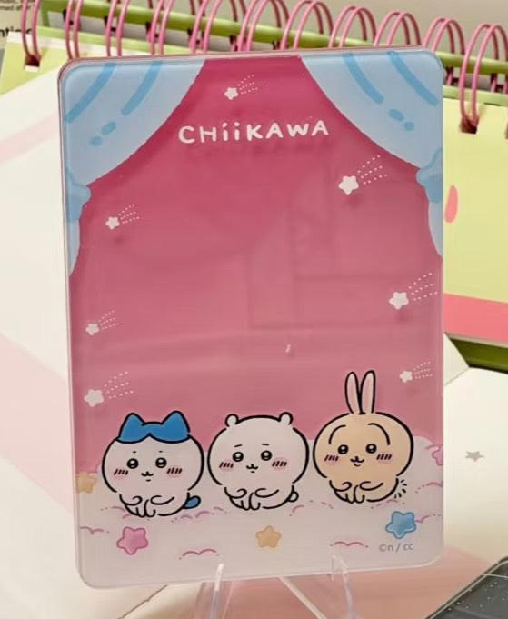ChiiKawa X Miniso | ChiiKawa Hachiware Usagi Watching Shooting Star Acrylic Cardholder - Kawaii items Room Decoration Item KawaiiGiftLand