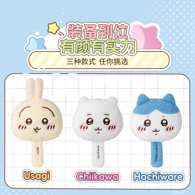 ChiiKawa X Miniso | ChiiKawa Hachiware Usagi Hand Plush Mirror - Kawaii Items KawaiiGiftLand