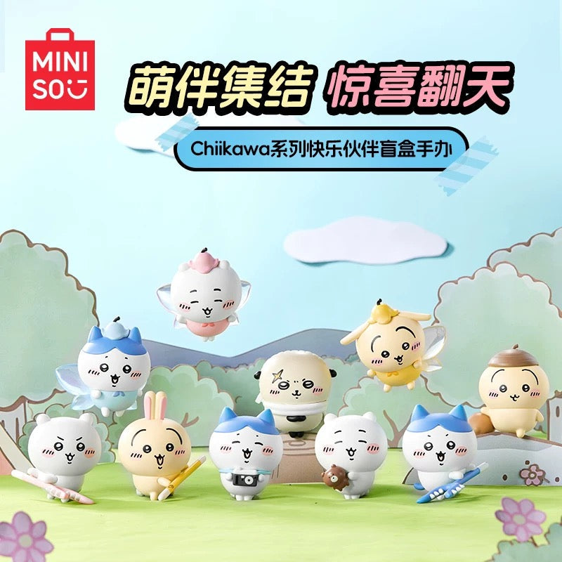 ChiiKawa X Miniso | ChiiKawa Hachiware Usagi Rakko Mystery Box Mini Figure - Kawaii Items