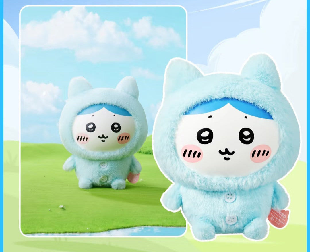 ChiiKawa X Miniso Plush Pajamas Party Series | ChiiKawa Hachiware Usagi Momonga Kurimanju Rakko Plastic Plush Doll Kawaii Items Room Decoration doll KawaiiGiftLand