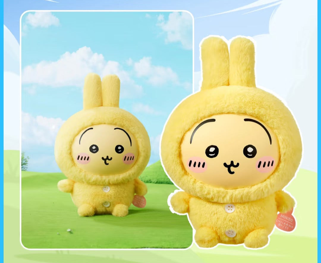 ChiiKawa X Miniso Plush Pajamas Party Series | ChiiKawa Hachiware Usagi Momonga Kurimanju Rakko Plastic Plush Doll Kawaii Items Room Decoration doll KawaiiGiftLand