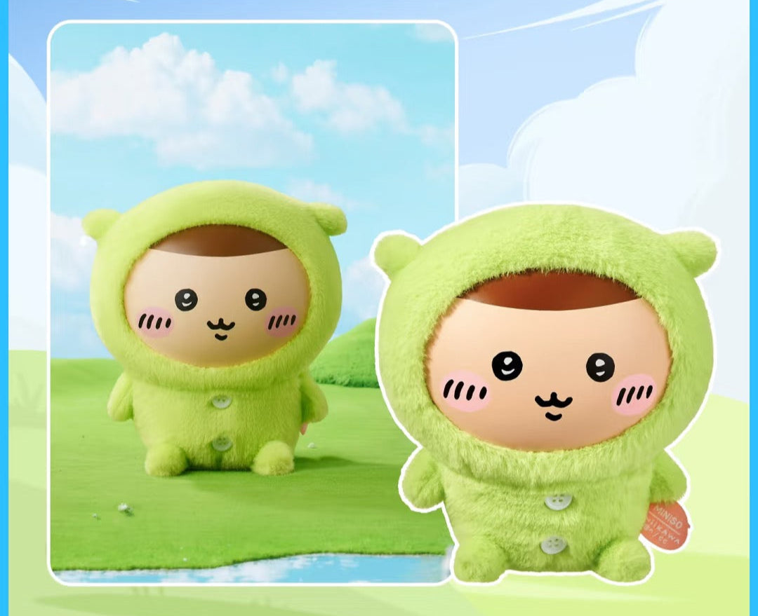ChiiKawa X Miniso Plush Pajamas Party Series | ChiiKawa Hachiware Usagi Momonga Kurimanju Rakko Plastic Plush Doll Kawaii Items Room Decoration doll KawaiiGiftLand