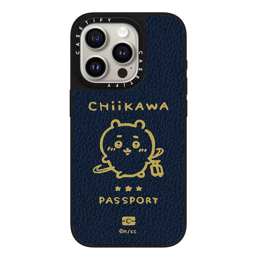 Japanese Cartoon ChiiKawa Phone Case | ChiiKawa Passport Travel Series - iPhone Case 11 12 13 14 15 16 Pro Promax mini KawaiiGiftLand