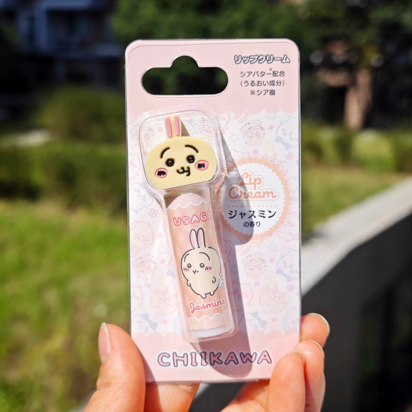 Japan ChiiKawa | ChiiKawa Hachiware Usagi Lipstick with Plastic Doll Head Lid Kawaii items Cosmetics items KawaiiGiftLand