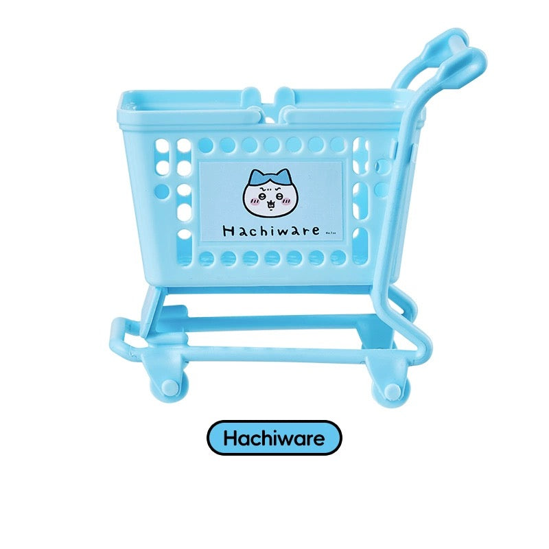 ChiiKawa X Miniso | ChiiKawa Hachiware Usagi Mini Shopping Car - Kawaii items Room Decoration KawaiiGiftLand