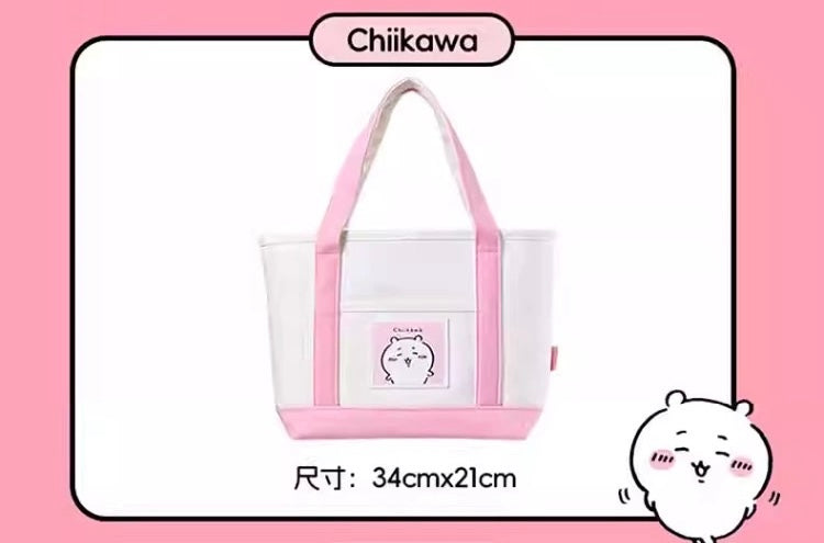 ChiiKawa X Miniso | ChiiKawa Hachiware Usagi Tote Bag - Kawaii items Room Decoration - KawaiiGiftLand