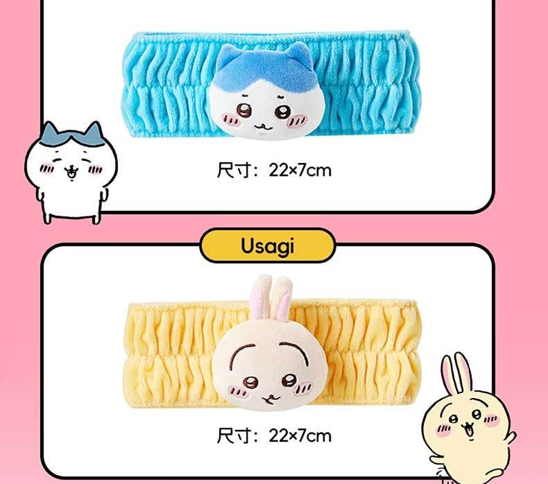 ChiiKawa X Miniso | ChiiKawa Hachiware Usagi Headband - Makeup Kawaii items Room Decoration doll KawaiiGiftLand