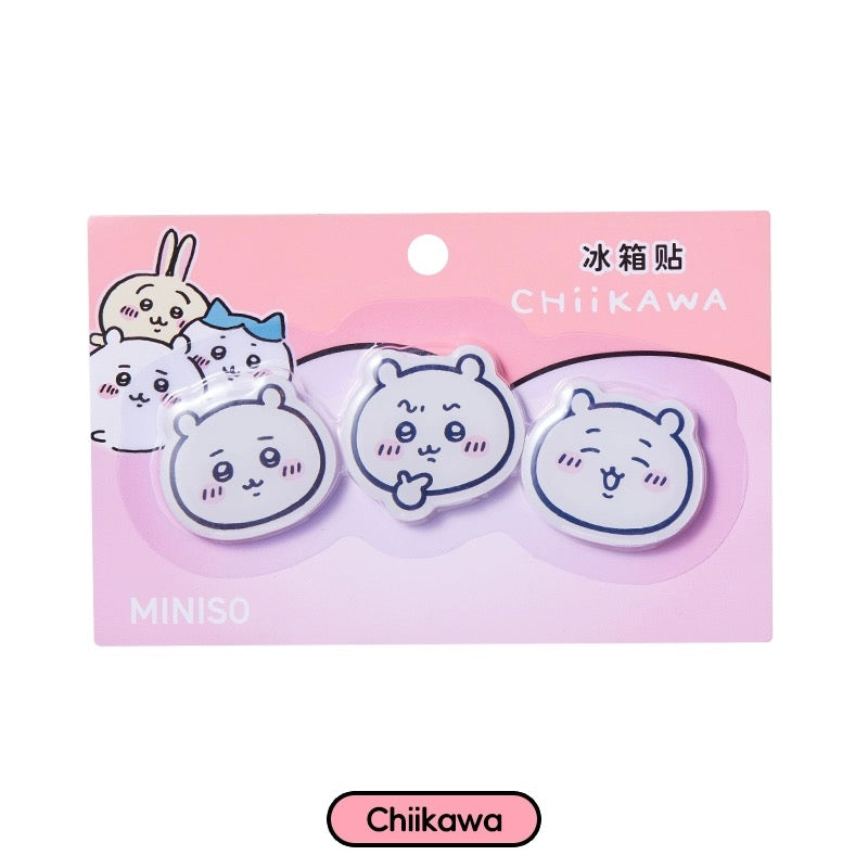 ChiiKawa X Miniso | ChiiKawa Hachiware Usagi Big Head Fridge Magnet - Kawaii items Room Decoration KawaiiGiftLand