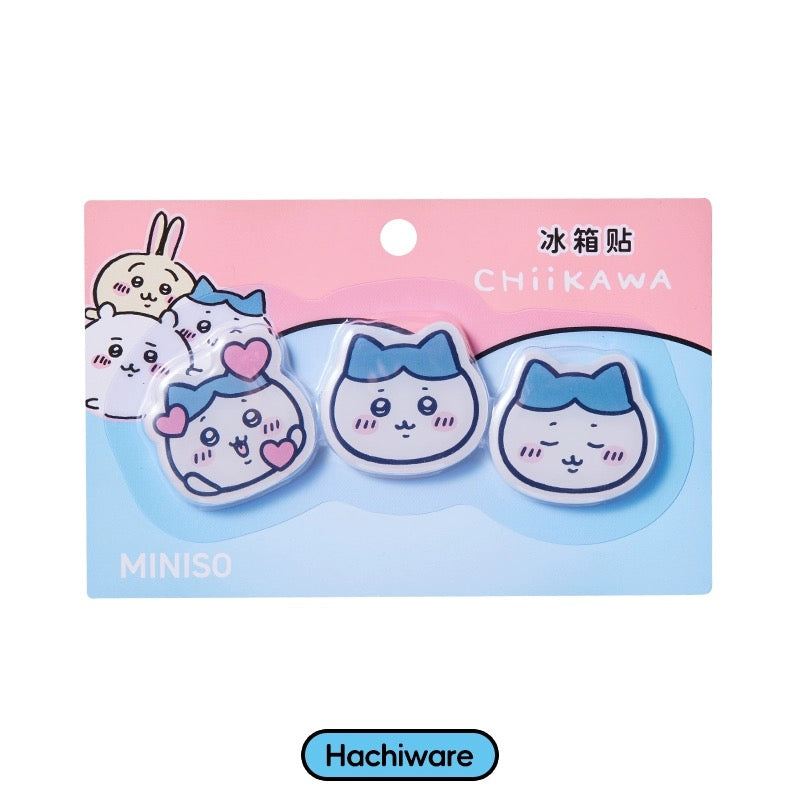 ChiiKawa X Miniso | ChiiKawa Hachiware Usagi Big Head Fridge Magnet - Kawaii items Room Decoration KawaiiGiftLand