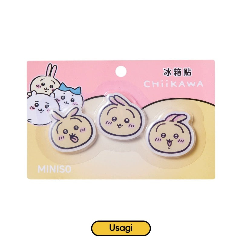 ChiiKawa X Miniso | ChiiKawa Hachiware Usagi Big Head Fridge Magnet - Kawaii items Room Decoration KawaiiGiftLand