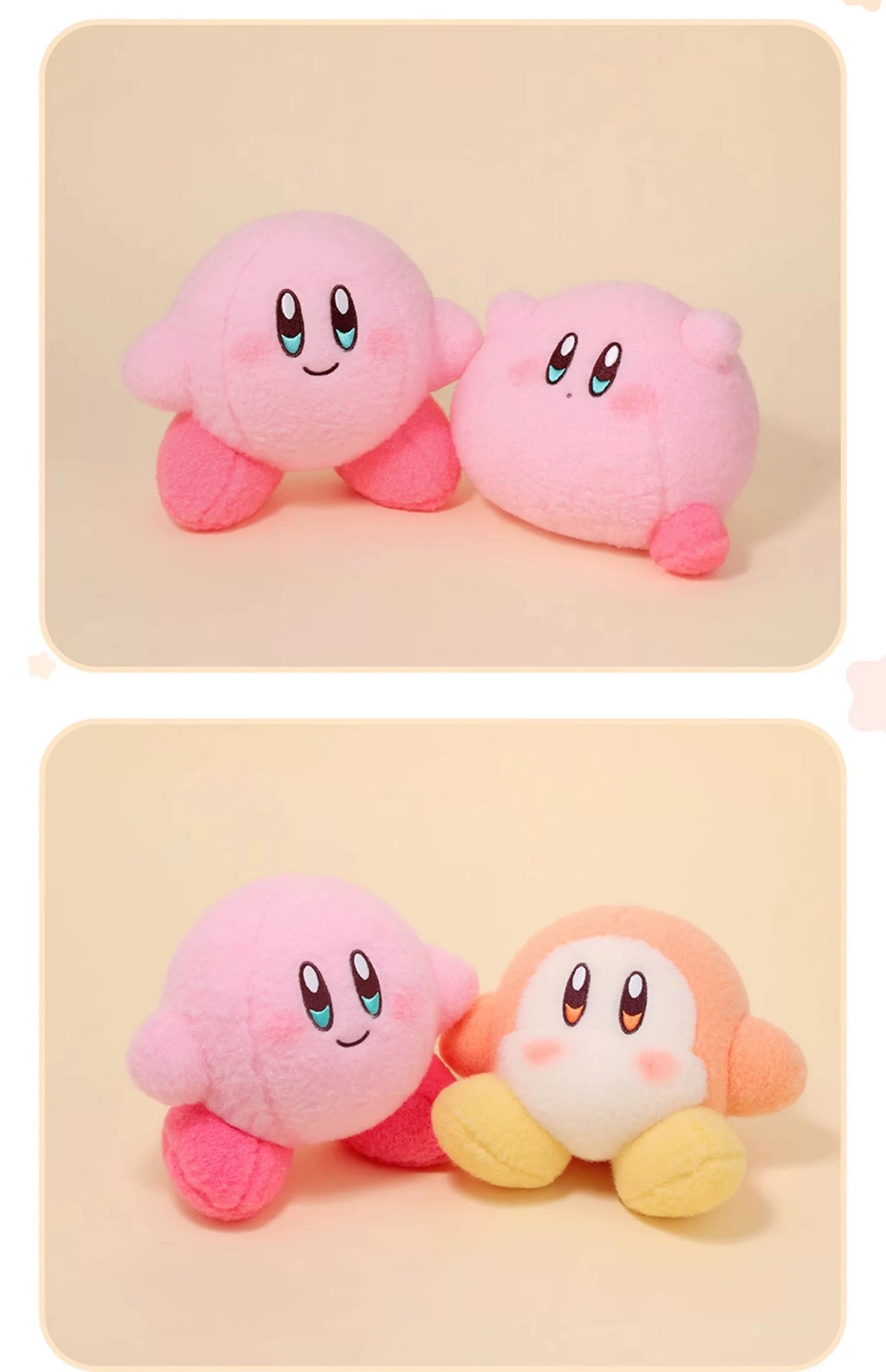 Kirby X Cute Studio | Kirby & Waddle Dee Wool Felt Style Plush Doll - 14cm Kawaii items Room Decoration doll