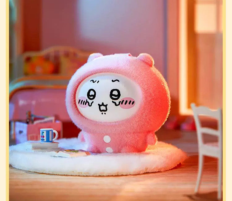 ChiiKawa X Miniso Plush Pajamas Party Series | ChiiKawa Hachiware Usagi Momonga Kurimanju Rakko Plastic Plush Doll Changing Face Mystery Box Kawaii Items Room Decoration doll