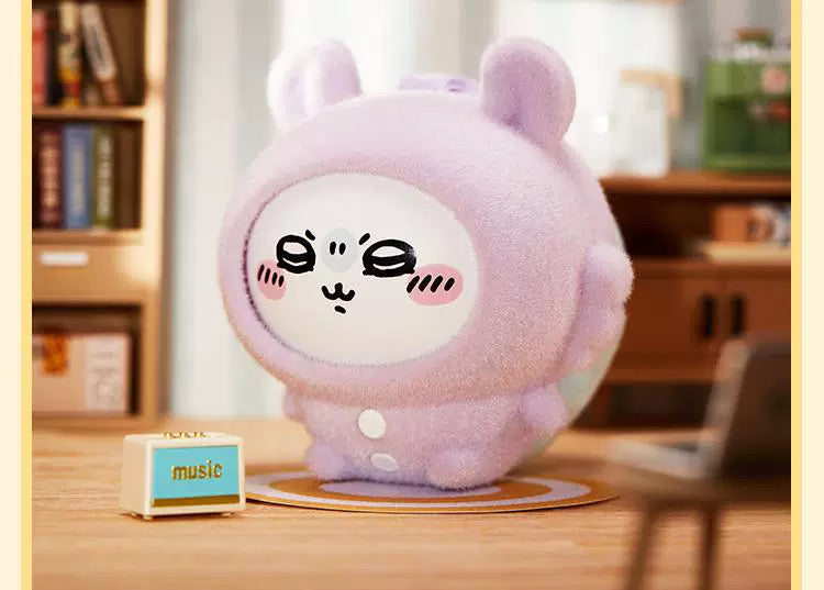 ChiiKawa X Miniso Plush Pajamas Party Series | ChiiKawa Hachiware Usagi Momonga Kurimanju Rakko Plastic Plush Doll Changing Face Mystery Box Kawaii Items Room Decoration doll