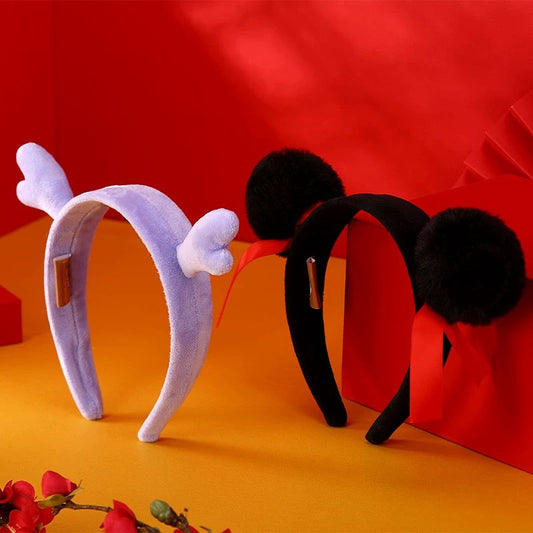 Miniso X Ne Zha | Ne Zha 2 Movie Ne Zha and Ao Bing Cute Headband - Kawaii Items Toy Collection Home Decoration