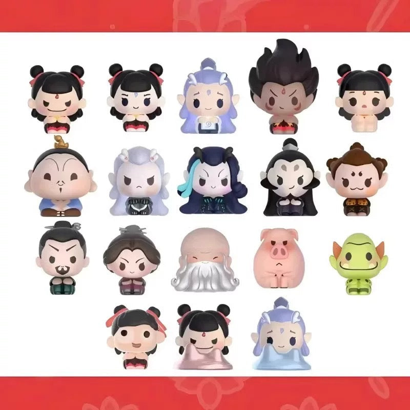 Miniso X Ne Zha | Ne Zha 2 Movie Cute Mini Figure Mystery Box - Kawaii Items Toy Collection Blind Box