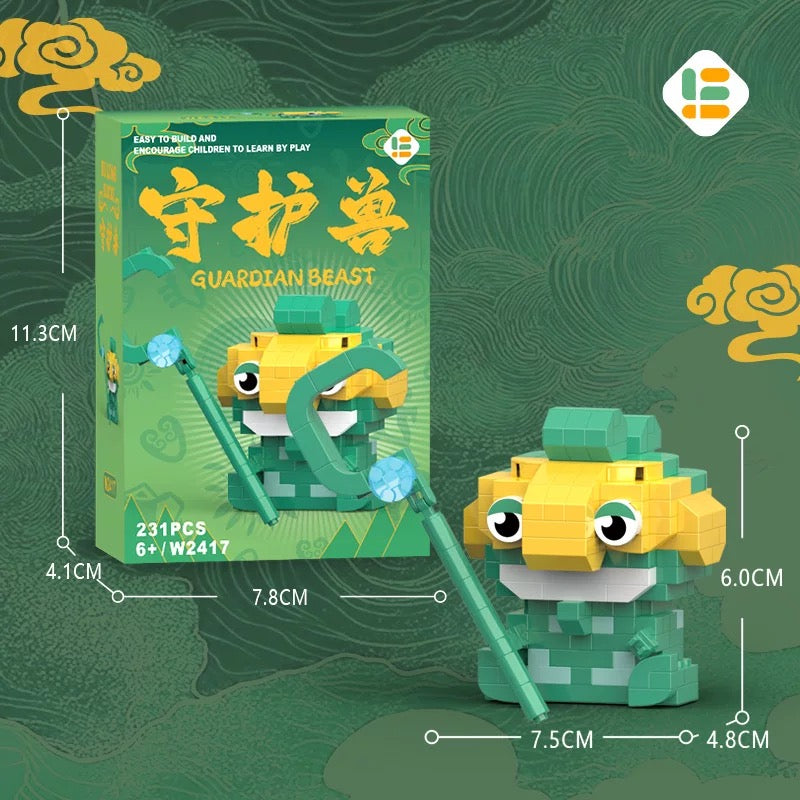 Ne Zha Mini Build Block | Ne Zha 2 Movie Ne Zha Ao Bing Ao Guang Shen Gong Bo Taiyi Zhenren Cute Building Block - Kawaii Items Toy Building Blocks Toy Collections KawaiiGiftLand
