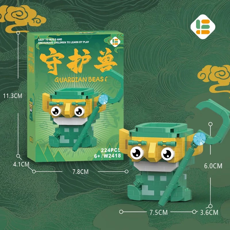 Ne Zha Mini Build Block | Ne Zha 2 Movie Ne Zha Ao Bing Ao Guang Shen Gong Bo Taiyi Zhenren Cute Building Block - Kawaii Items Toy Building Blocks Toy Collections KawaiiGiftLand