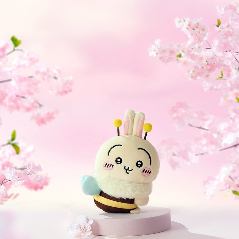 ChiiKawa X Miniso Sakura Limited Series | ChiiKawa Hachiware Usagi Honey Bee - Costume Plush Hair Clip Kawaii Items Room Decoration Item KawaiiGiftLand