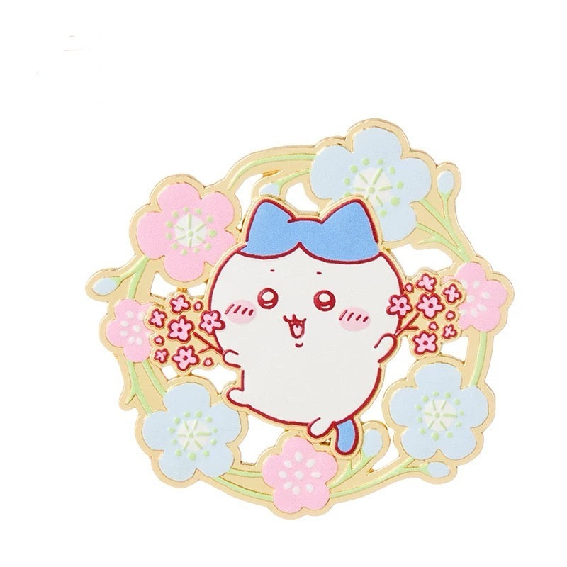 ChiiKawa X Miniso Sakura Limited Series | ChiiKawa Hachiware Usagi - Metal Magnet Pin Kawaii Items Room Decoration Item KawaiiGiftLand
