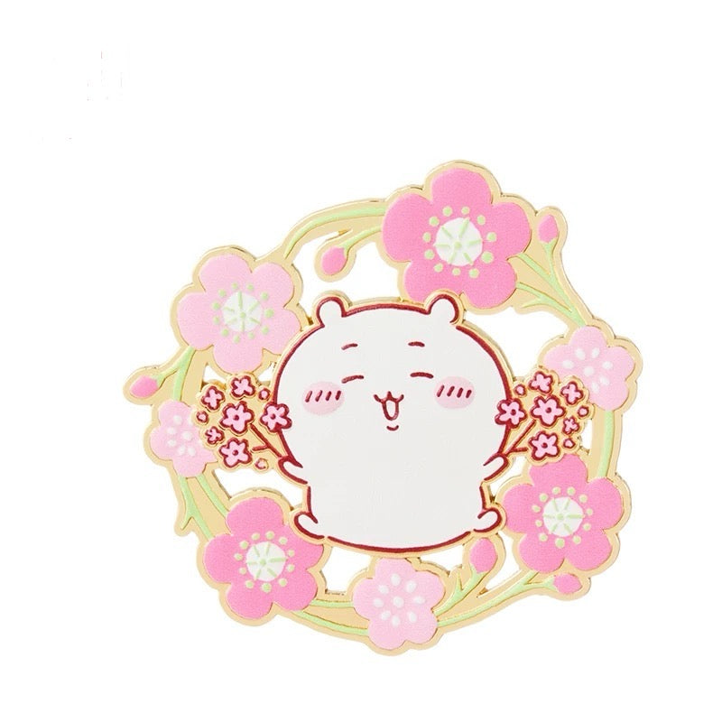 ChiiKawa X Miniso Sakura Limited Series | ChiiKawa Hachiware Usagi - Metal Magnet Pin Kawaii Items Room Decoration Item KawaiiGiftLand