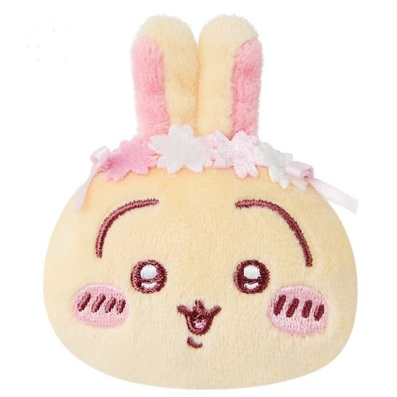 ChiiKawa X Miniso Sakura Limited Series | Chiikawa Hachiware Usagi Momonga Kurimanju Rakko - Plush Pin Cotton Badge Kawaii Items KawaiiGiftLand