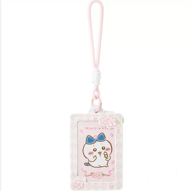 ChiiKawa X Miniso Sakura Limited Series | ChiiKawa Hachiware Usagi Momonga Sakura Cardholder - Kawaii Items Room Decoration Item KawaiiGiftLand