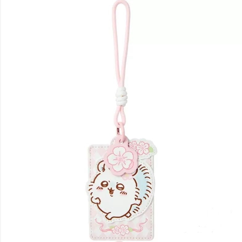 ChiiKawa X Miniso Sakura Limited Series | ChiiKawa Hachiware Usagi Momonga Sakura Cardholder - Kawaii Items Room Decoration Item KawaiiGiftLand