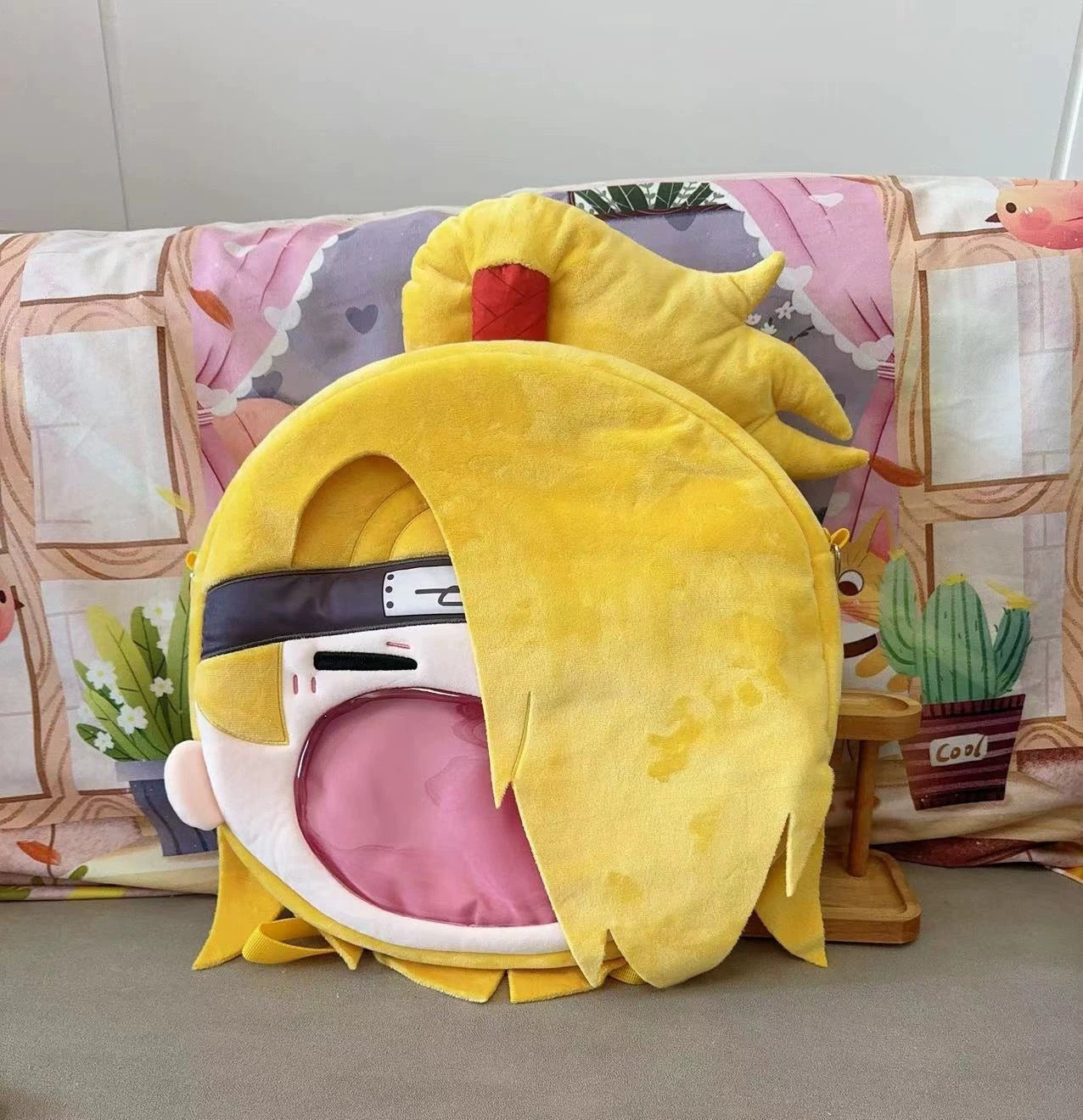 Japanese Anime Naruto Ninja | Gaara Deidara Minato Cute Icon Itabag Backpack and Crossbody Bag - Cute Kawaii Item - KawaiiGiftLand